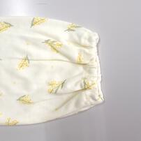 Petit jouet for maternity  プティジョエット 長袖ウエスト切替パジャマ 腹巻レギンス スムース ミモザ柄 ナチュラル&times;M-L マタニティ プレママ 出産準備