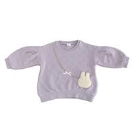 ベビーザらス限定　TINY DRIP キルトトレーナー(パープル&times;80cm)