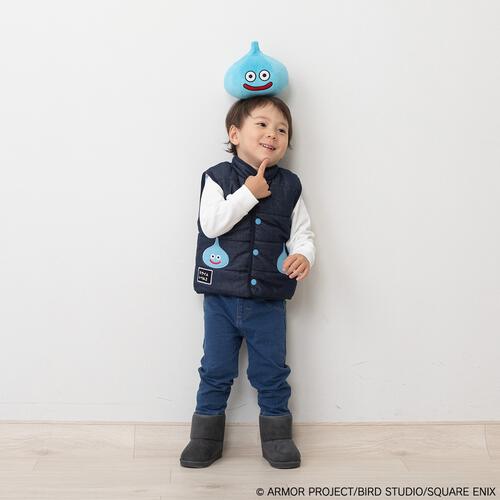ドラクエベビー＆キッズ ベスト(ネイビー×約80cm)
