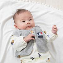 MLB ベスト付き総柄ドレスオール 50-70cm