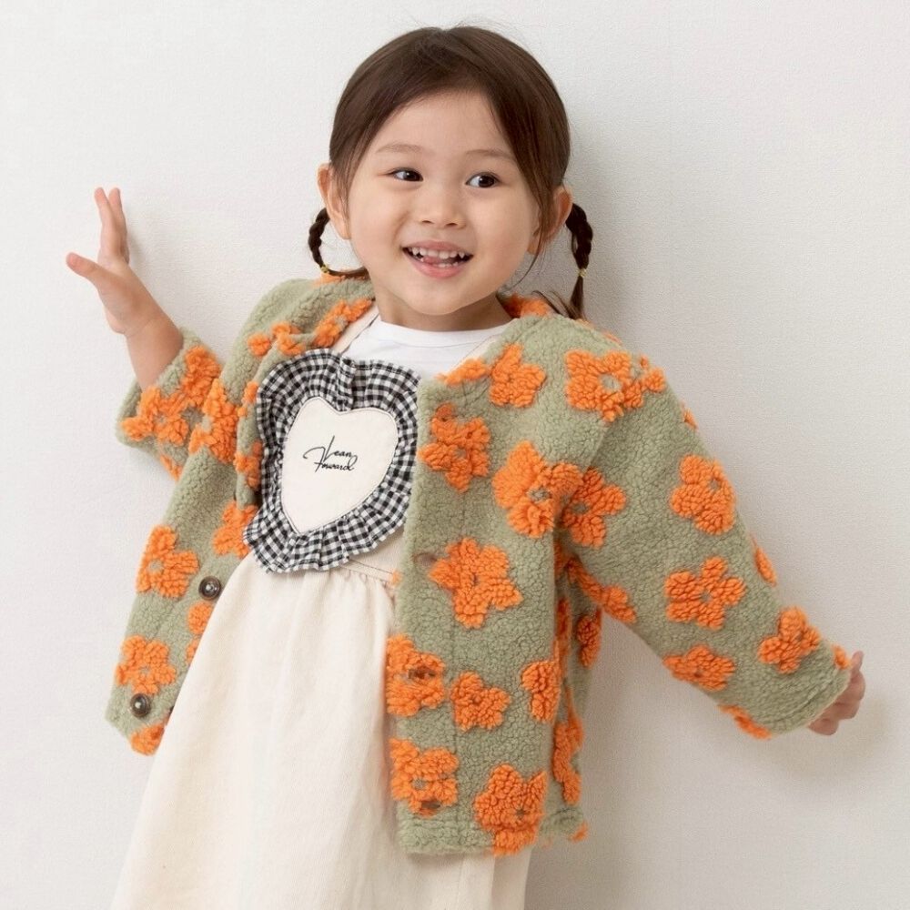 sophitica ボアジャケット カーキ×90cm | マタニティ・ベビー用品通販