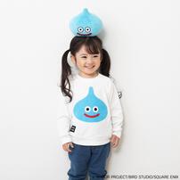 ドラクエベビー＆キッズ サガラ刺繍スウェットシャツ スライム(ホワイト×約100cm)