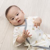 POLO BCS 2枚組 新生児肌着 コンビ ロゴクマ オフホワイト&times;50-60cm