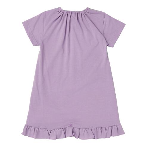 ティニピン ナイトドレス  フリル付き パープル&times;120cm