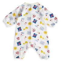 長袖ロンパス スタイツキ ニットキルト 温泉 イエロー×70-80cmベビーザらス限定