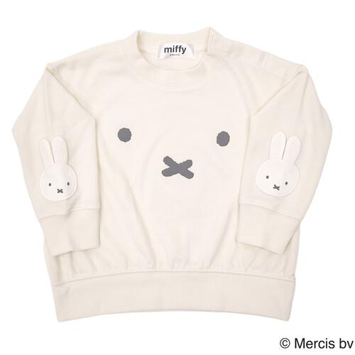 ミッフィーソデアップリケトレーナー ナチュラル×90cm ベビーザらス限定