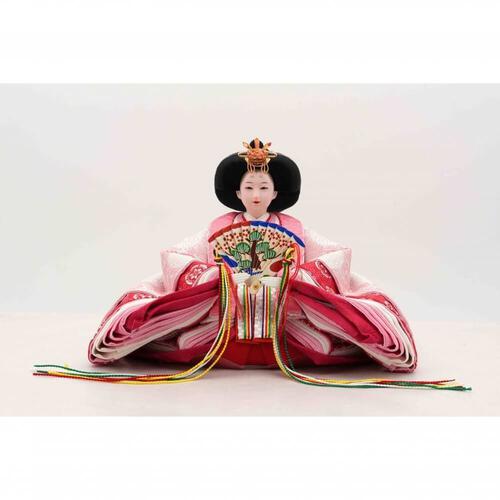 【雛人形】親王飾り「金彩レリーフ木目調」(605812)ひな人形 ひな祭り お雛様 おしゃれ モダン 木目 コードレスLED【メーカー直送】