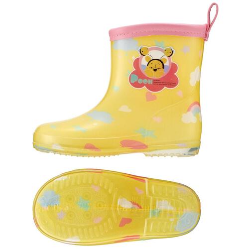 レインブーツ くまのプーさん イエロー×15cm