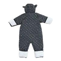 ジャンプスーツ くまみみ ホシツキ柄 チャコール×80cm ベビーザらス限定