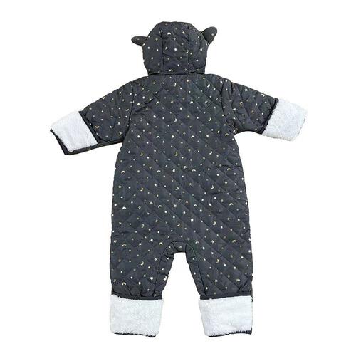 ジャンプスーツ くまみみ ホシツキ柄 チャコール×80cm ベビーザらス限定