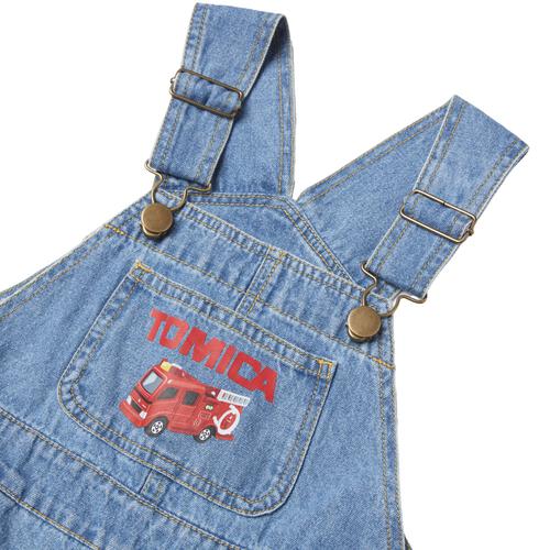 【TOMICA kie_158さんプロデュース】TOMICA トミカ オーバーオール デニム ブルー×120cm