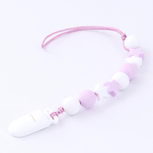 dear BABY ディアベビー スター＆ボール おしゃぶり＆トイホルダー (ベビーピンク) ベビーザらス限定