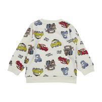Disney ディズニー カーズ 長袖デイリートレーナー 起毛 総柄 ナチュラル×95cm ベビーザらス限定
