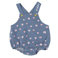 星のカービィ 吊りブルマ 総柄 デニムニット グレー&times;70-80cm ベビーザらス限定