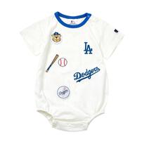 MLB ワッペン半袖ボディスーツ  ドジャース オフホワイト&times;80cm  ベビーザらス限定