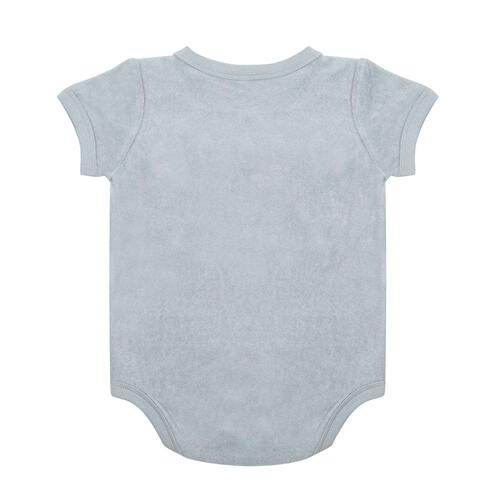 ドラクエベビー＆キッズ パイル半袖ボディスーツ メタルスライム(グレー×80cm) ベビーザらス限定