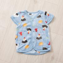 パジャマベスト フリース オニギリ柄 ブルー×80-95cm ベビーザらス限定