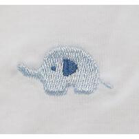 日本製 フライス肌着5枚セット (短肌着3・コンビ肌着2) ぞう刺繍(グレー&times;50～60cm) ベビーザらス限定