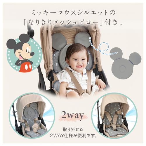 タカラトミー ひんやりベビーカーシート＆メッシュピロー ミッキー 