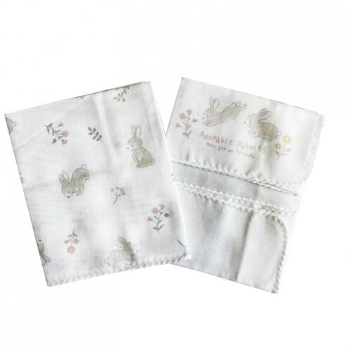 タオル＆ガーゼ浴用４点セットうさぎ柄(うさぎ&times;フリー)ベビーザらス限定