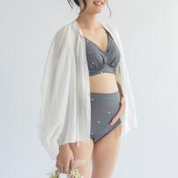 Petit jouet for Maternity プティジュエット マタニティブラトップ ハート(チャコール×M MU)