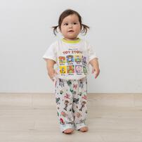 ディズニー 長袖前開きパジャマ＋半袖Ｔシャツセット トイストーリー ホワイト&times;90cm ベビーザらス限定