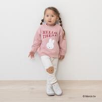 Miffy ミッフィー ゼンゴプリントトレーナー ピンク&times;90cm