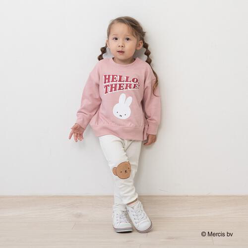 Miffy ミッフィー ゼンゴプリントトレーナー ピンク&times;90cm