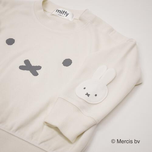 ミッフィーソデアップリケトレーナー ナチュラル×90cm ベビーザらス限定