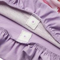 ティニピン ナイトドレス  フリル付き パープル&times;100cm