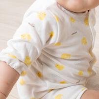 日本製ちびオール スムス ひよこ柄 ナチュラル&times;60-70cm ベビーザらス限定