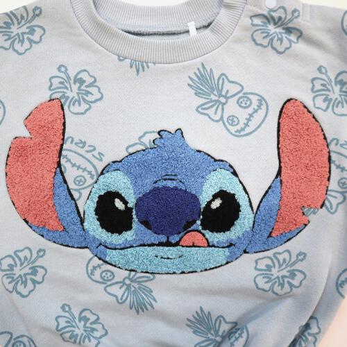 ディズニー 長袖さがらボディスーツ ドッカン スティッチ(ブルー×80cm) ベビーザらス限定