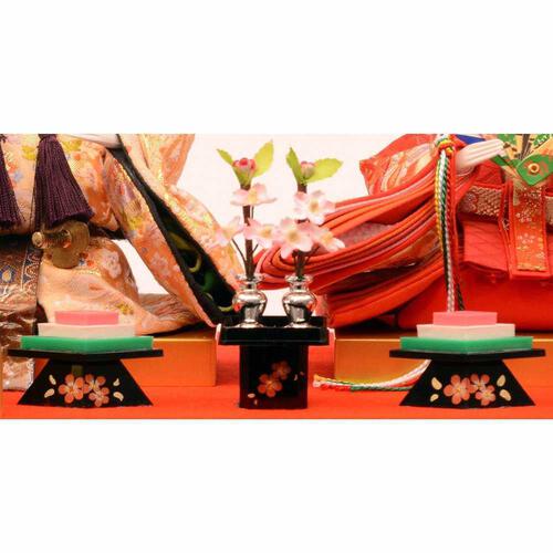 【雛人形】ケース飾り 親王飾り「桜吹雪ワインレッド」  (322331)ひな人形 ひな祭り おしゃれ トイザらス・ベビーザらス限定【メーカー直送】