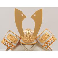 【五月人形】兜飾り 床飾り「青海波二曲屏風積木鯉付き」 (536670)コンパクト おしゃれ 男の子 トイザらス・ベビーザらス限定【メーカー直送】