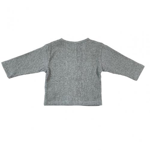 ローリーズファームベビー 楊柳ロングスリーブTシャツ (グレー×80cm) ベビーザらス限定