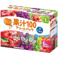 和光堂 1歳からのMYジュレドリンク 果汁100アソートパック 6個パック 【キッズフード ベビーフード】 【12ヶ月～】(お一人様10点限り)