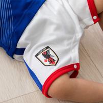 半袖ユニホームロンパース サッカー日本代表ver. メッシュ ブルー&times;80cm