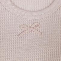 半袖ロンパース肌着 2枚組 ワッフル ハート ピンク×70cm ベビーザらス限定