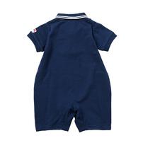 MLB 衿付き半袖カバーオール ヤンキース ネイビー&times;80cm  ベビーザらス限定