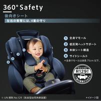 Aprica アップリカ フラディア グロウ エバー AB チャイルドシート ISOFIX固定 R129適合 フルフラットベッド 新生児～4歳頃まで