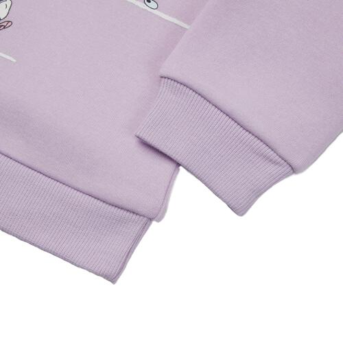 Disney ディズニー ヤングオイスター 長袖デイリートレーナー 起毛 パープル×80cm ベビーザらス限定