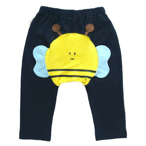 オシリハッピーモンキーパンツ みつばち ネイビー×90cm ベビー服 ベビーウェア ボトムス 赤ちゃん 男の子 女の子 ユニセックス 子供服 保育園 幼稚園