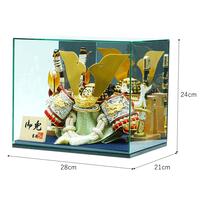 【五月人形】兜ケース飾り「沢瀉縅鏡付きアクリル」（538371）トイザらス・ベビーザらス限定【メーカー直送】