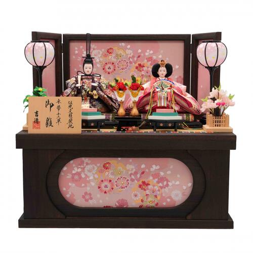 【雛人形】【動画】収納飾り 親王飾り「春歌桜焼桐」 (605873)ひな人形 ひな祭り お雛様 おしゃれ 人気【メーカー直送】