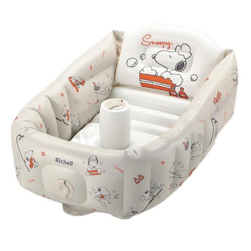 Richell リッチェル スヌーピーふかふか ベビーバス プラスK ベビーザらス限定