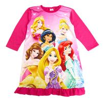 Disney ディズニー 長袖ナイトドレス フリル付き プリンセス ピンク×100cm ベビーザらス限定