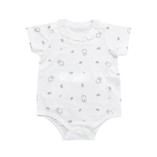 miffy ミッフィー キャミソール付き半袖ロンパース 総柄メッシュ シャンブレー サックス&times;70cm ベビーザらス限定 赤ちゃん 出産準備 出産祝い ベビー服 子供服