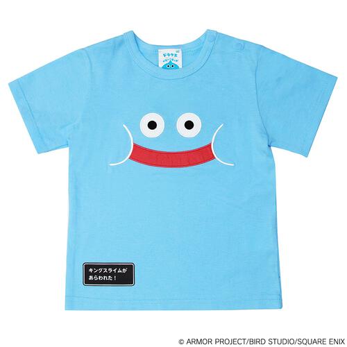 ドラクエベビー＆キッズ 半袖Tシャツ キングスライム(ブルー&times;80cm)
