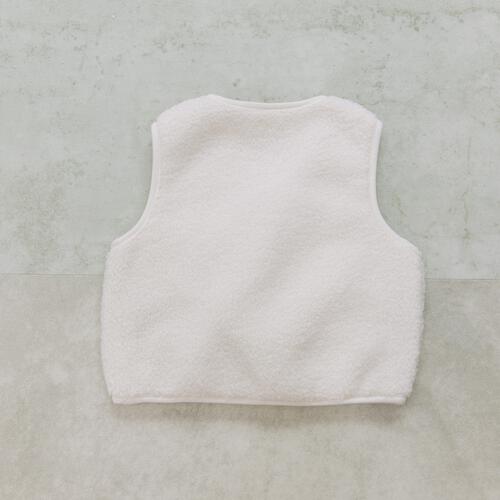 【FirstCloset×mioさん】ボアベスト オフホワイト×90cm