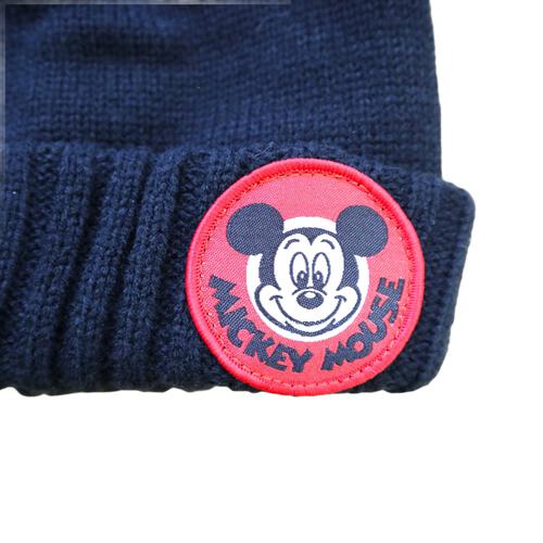 Disney ディズニー ニット帽 耳付き(ブラック×50cm)